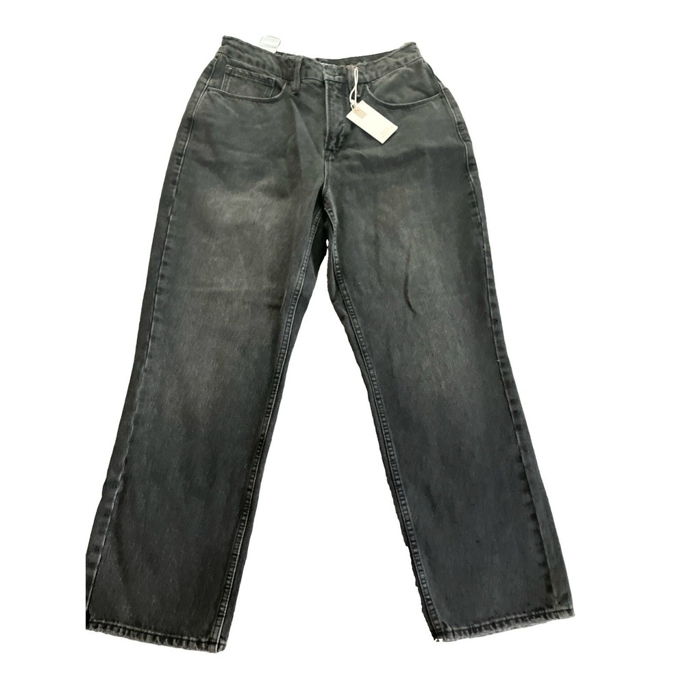 Good American Black Skinny Jeans 8/29 GNDU999BT Distressed